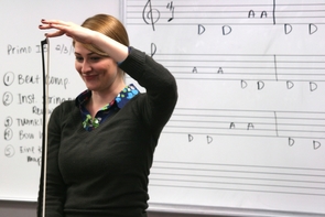 Katelyn Pechin, who is studying instrumental music education and teaches as part of the UA String Project, has served as a member of the University's Philharmonic Orchestra and the Arizona Symphony. Katelyn Pechin, who is studying instrumental music education and teaches as part of the UA String Project, has served as a member of the University's Philharmonic Orchestra and the Arizona Symphony.